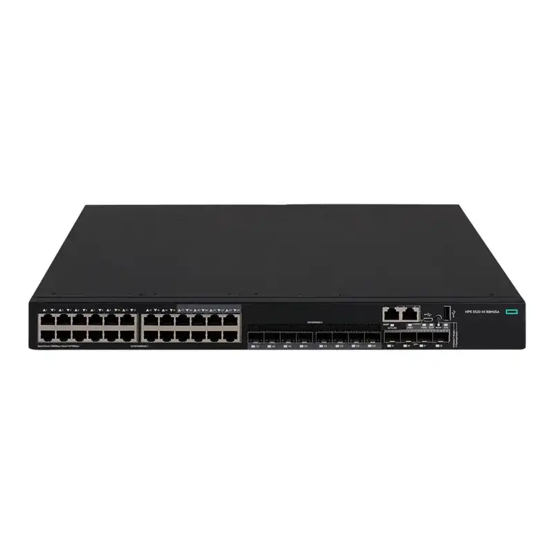 HPE FlexNetwork 5520 24G 4SFP+ HI 1-slot Switch - Commutateur - C3 - Géré - 24 x 10 - 100 - 1000 + 4 x 1 Gig... (R8M25A)_1